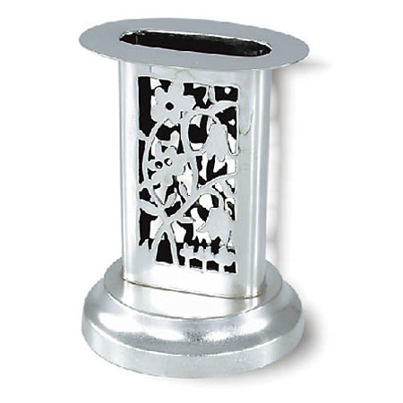 Flower design - 925 Sterling Silver Havdalah candle holder