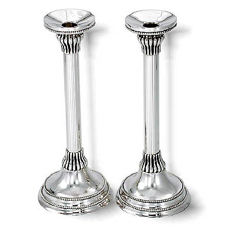 Candlesticks,drop-shaped ornaments  - 925 Sterling Silver