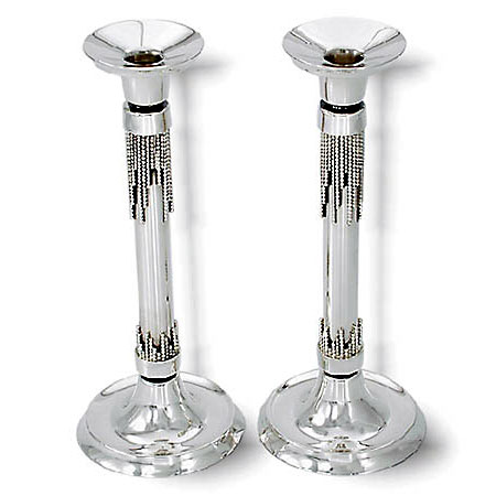 Candlesticks, pearls - 925 Sterling Silver