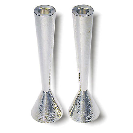 Hammered Candlesticks - 925 Sterling Silver