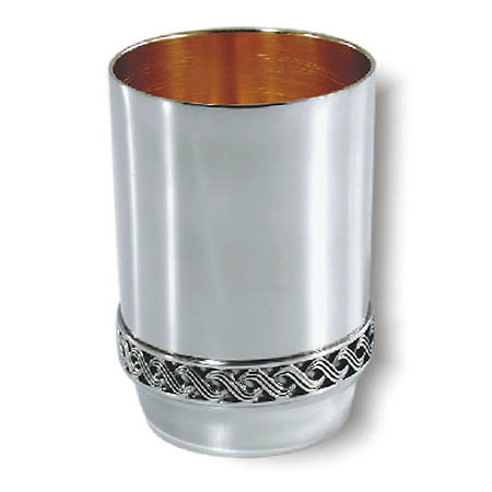 Lattice strip - 925 Silver Kiddush Cup