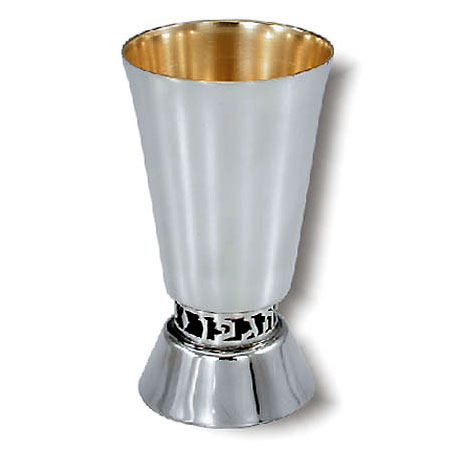 Cone-shaped - 925 Silver Kiddush cup