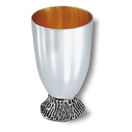 Sne - burning bush - ornaments 925 Silver Kiddush cup