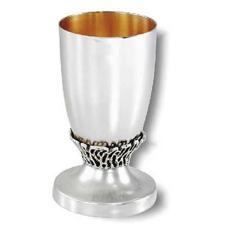 Sne - burning bush -  ornaments 925 Silver Kiddush cup
