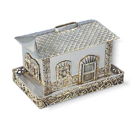 House-shaped - 925 Sterling Silver charity box