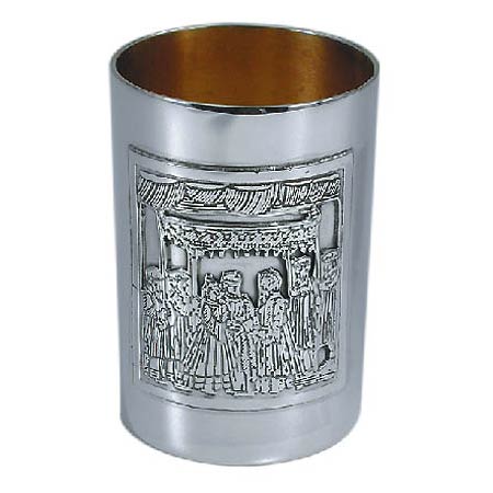 Huppah - Wedding canopy  - 925 Silver Kiddush cup