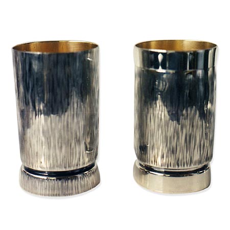 line-hammering -  925 Silver Kiddush cup