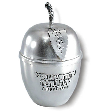 Apple- shaped -  925 Sterling Silver Honey dish