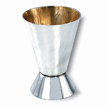 Hammered cone-shaped  -  925 Silver Liquor Cup