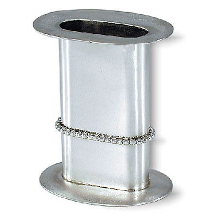 One row of pearls - 925 Sterling Silver Havdalah candle holder