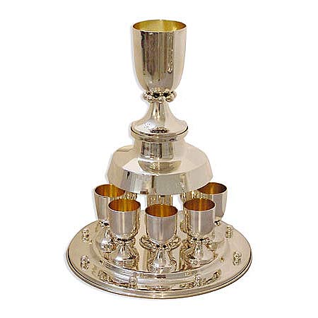 Fountain set, with balls,  - 925 Sterling Silver