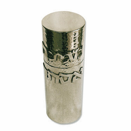 Cylindric Hammered - 925 Sterling Silver Megillah case