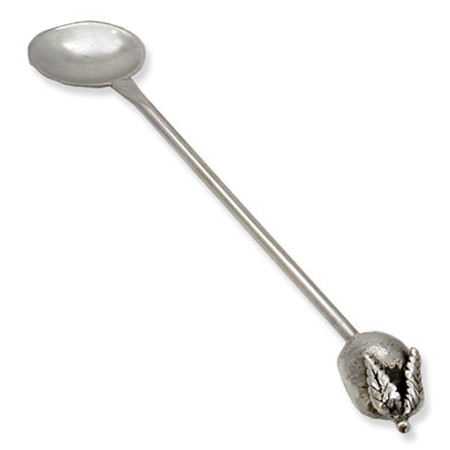 Apple top - 925 Sterling Silver Honey dish spoon