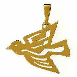 14K Gold Personalized Dove of Peace