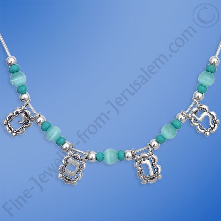 Personalized Silver & turquoise  necklaces