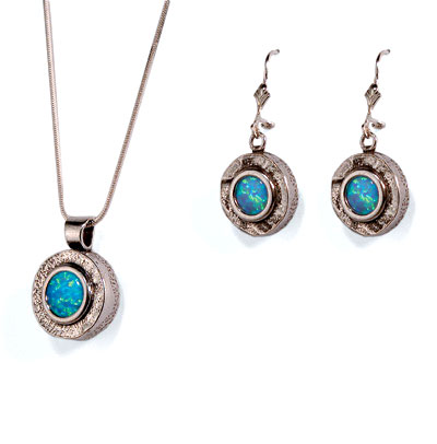 Opal and Silver set