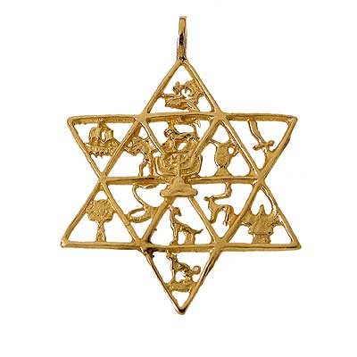 The Twelve tribes� Star pendant