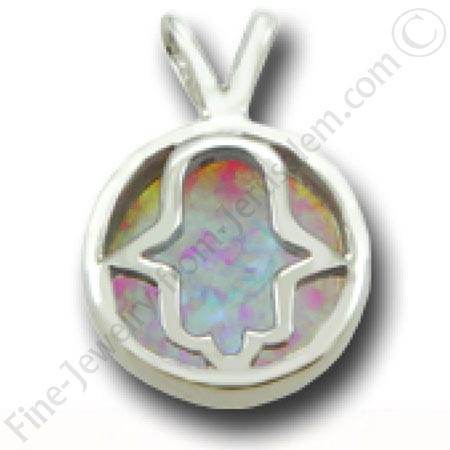 silver hamsa pendant