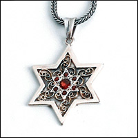 Silver and Gold Star of David