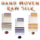 Hand Woven Raw Silk Tallit