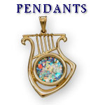 roman glass pendants