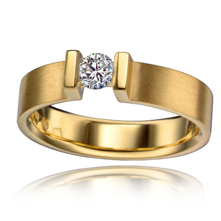 Engagement ring - tension setting