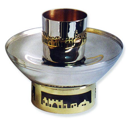 Jerusalem of Gold panorama - 925 Sterling Silver Mayim Aharonim