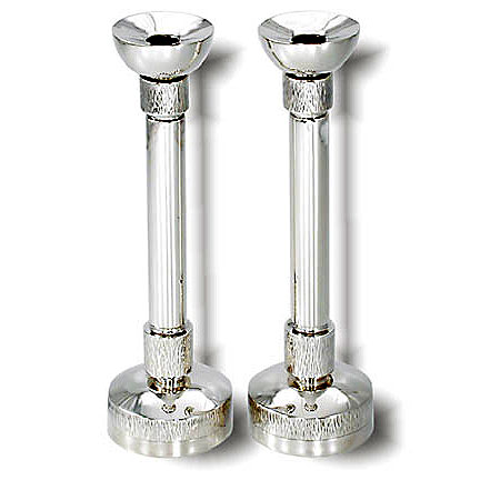 Hammered Candlesticks - 925 Sterling Silver