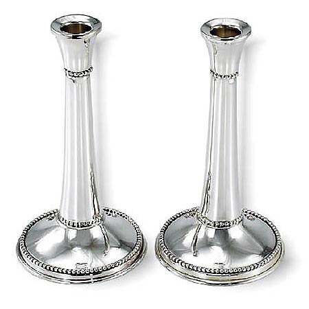 Candlesticks, pearls - 925 Sterling Silver