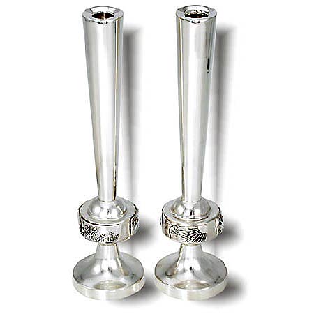 "Bereshit" Candlesticks - 925 Sterling Silver
