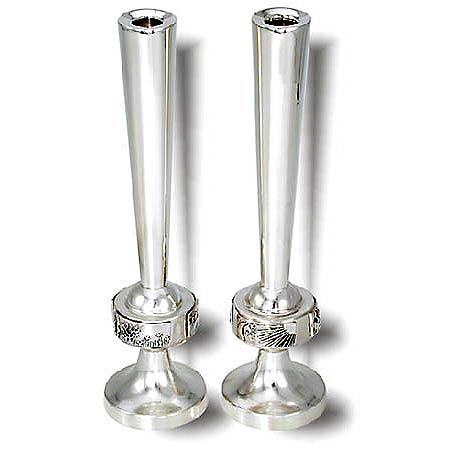 "Bereshit" Candlesticks - 925 Sterling Silver