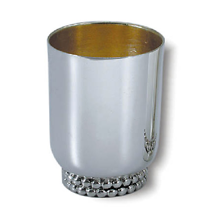 One row of pearls - 925 Silver Liquor Cup