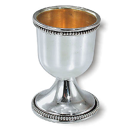 One row of pearls - 925 Silver Liquor Cup