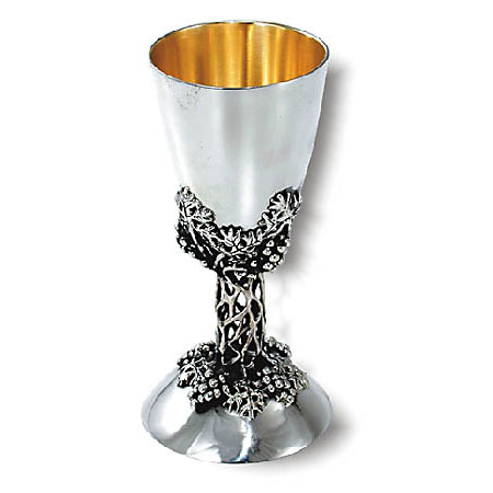 Cast grapevine  - 925 Silver Liquor Cup