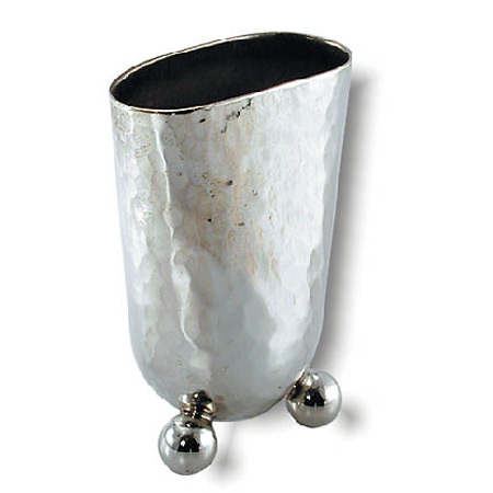 Hammered - 925 Sterling Silver Havdalah candle holder