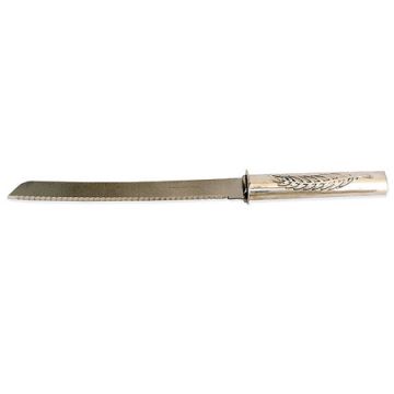 wheat motif - 925 Sterling Silver Challah Knife