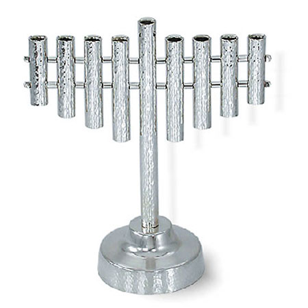 Hammered - 925 Sterling Silver Hanukkah Menorah