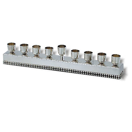 Pearls - 925 Sterling Silver Hanukkah Menorah