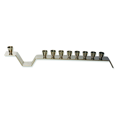 Classically design - 925 Sterling Silver Hanukkah Menorah