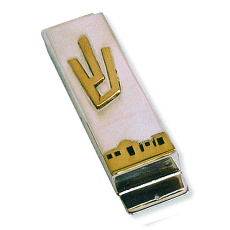 Jerusalem of Gold panorama - 925 Sterling Silver Mezuzah Case