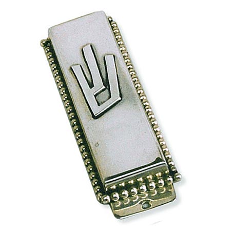 Pearls ornament - 925 Sterling Silver Mezuzah Case