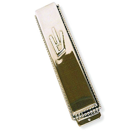 Pearls ornament - 925 Sterling Silver Mezuzah Case