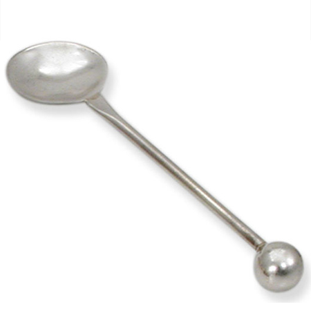 Ball shaped top - 925 Sterling Silver Honey dish spoon