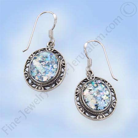 Roman Glass Earrings