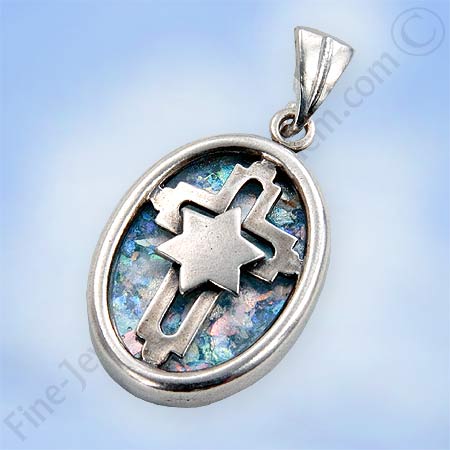 Roman glass pendant