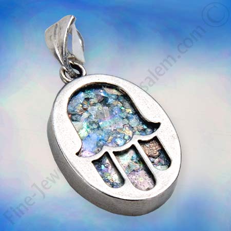 Roman glass pendant