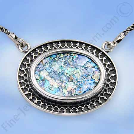 Roman glass Necklace