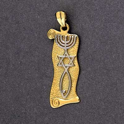 14K Gold Grafted in pendant