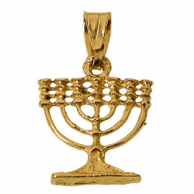 Seven branch Menorah pendant