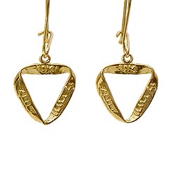 14K Solid Gold Ani Ledodi Mobius Earrings